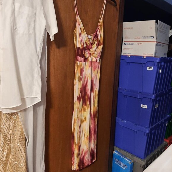 Codigo WMN Sleeveless Midi Dress Floral MultiColor SzM PreLoved Excellent Condit - Picture 1 of 4